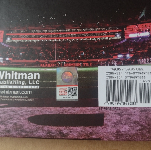 NWT Alabama Crimson Tide Football National Championship Book History Made 2020 - Picture 10 of 14